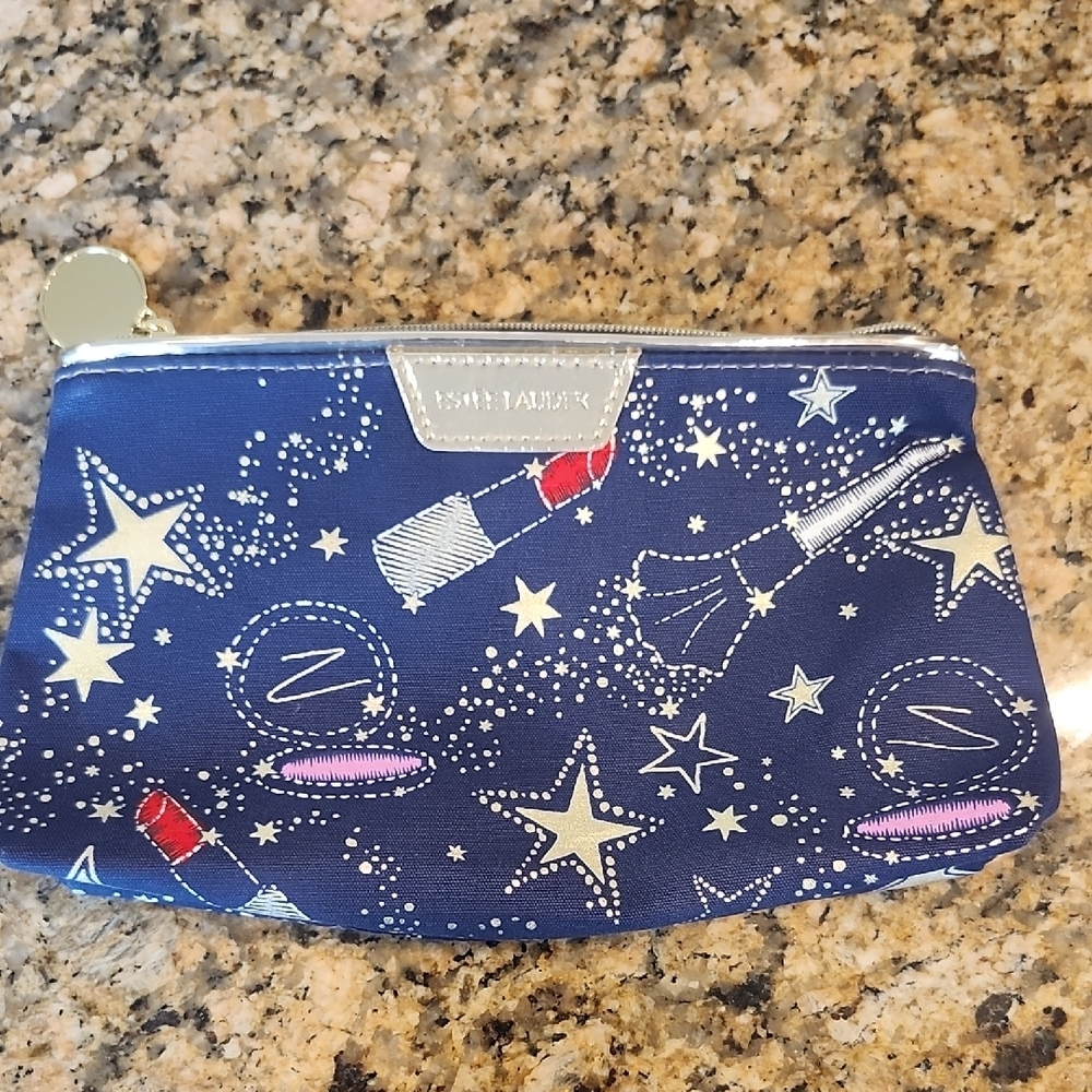Estee Lauder Blue Starry Cosmetic Bag